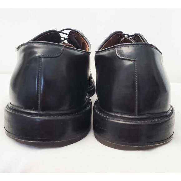 Allen Edmonds Mens Black Leeds Shell Cordovan Derby Dress Shoe 11.5 B - Picture 6 of 12